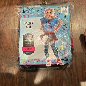 NWT! California Costumes Blue Ruffled Valley Girl Junior 3-5